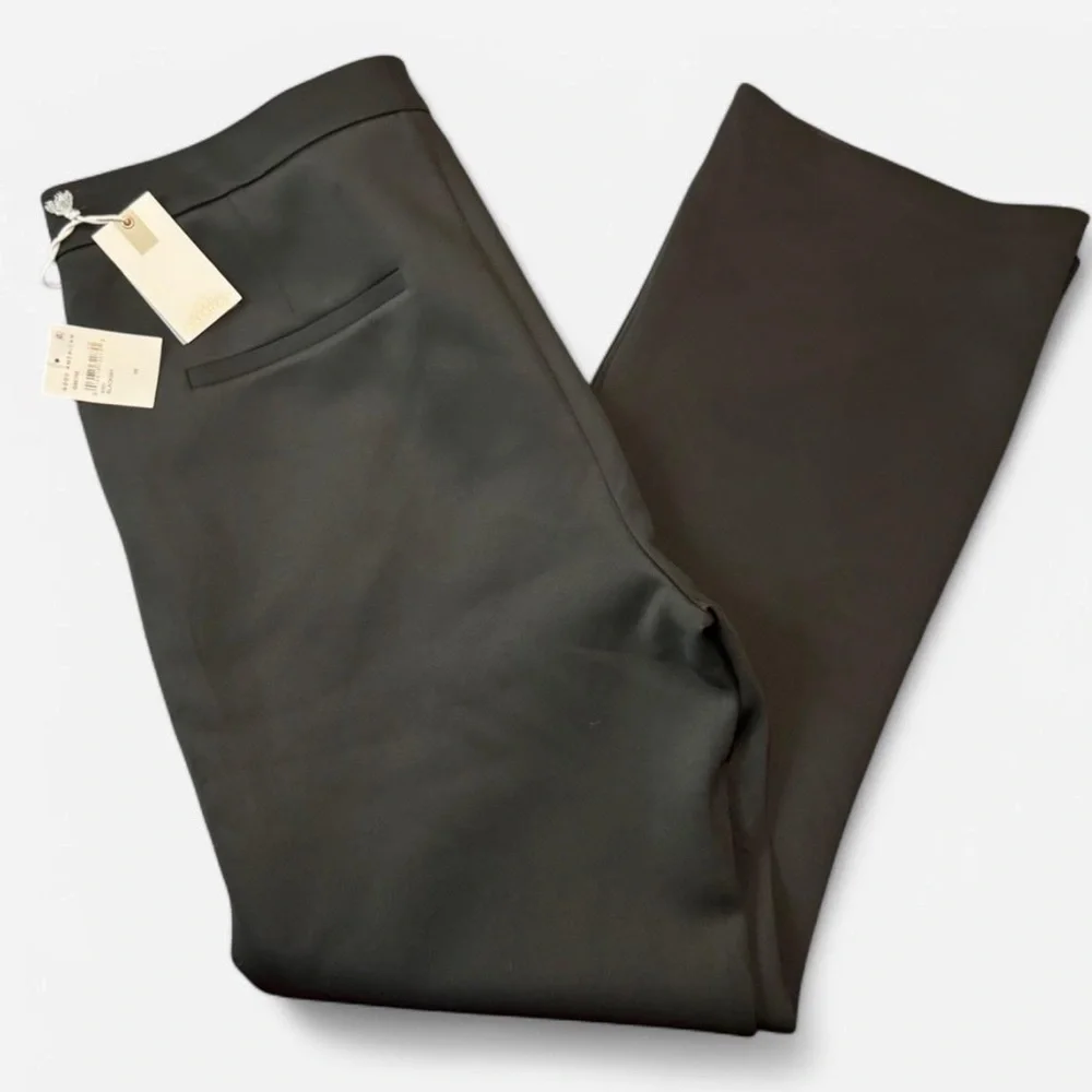 Good American Classic Black Wide Leg Trousers - Picture 6 of 11